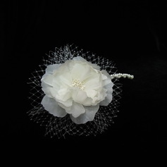 Imitation Pearl With Silk Flower Women's Headbands (042025256)