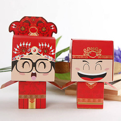 Chinese Style Bride & Groom Favor Box (Set of 6 Pairs) (050013286)