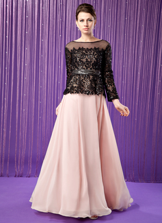 A-Line/Princess Sweetheart Floor-Length Chiffon Mother of the Bride Dress (008018713)