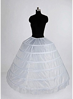 Nylon Ballkleid Ballkleid Vollständige 1 Tier bodenlangen Slip-Style / Hochzeit Petticoats (037004105)