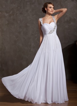 A-Line/Princess Sweetheart Floor-Length Chiffon Mother of the Bride Dress With Ruffle Beading (008014908)