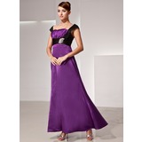A-Line/Princess Sweetheart Ankle-Length Charmeuse Mother of the Bride Dress With Ruffle Sash Beading (008014418)
