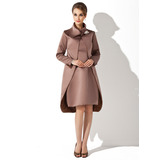 Gaine Col rond Mi-longues Satin Robe de Mère de Mariée (008005678)