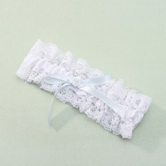 Lace With Pearl/Bowknot Wedding Garter (104019498)