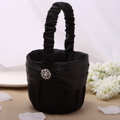 Flower Basket Black With Rhinestones (102026348)