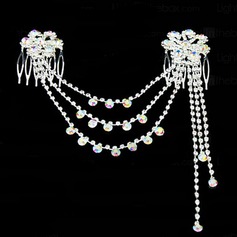 Shining Rhinestone Bridal Hair Combs (042024275)
