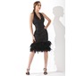 Sheath Halter Knee-Length Sequined Feather Cocktail Dress With Ruffle (016008259) Sheath Halter Knee-Length Sequined Feather Cocktail Dress With Ruffle (016008259)