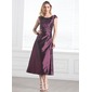 Sheath Sweetheart Court Train Satin Bridesmaid Dresses with Beading (007005303)