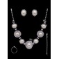 Gorgeous Alloy With Rhinestones Wedding Bridal Jewelry Set(011004470)