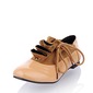 Leatherette Low Heel Closed Toe Flats With Ruched (086014111)