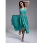 A-Line/Princess Square Neckline Asymmetrical Chiffon Tulle Homecoming Dress With Ruffle Beading (022010373) A-Line/Princess Square Neckline Asymmetrical Chiffon Tulle Homecoming Dress With Ruffle Beading (022010373)
