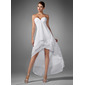 Empire Sweetheart Asymmetrical Chiffon Homecoming Dress With Ruffle Beading (022003344)