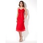 Empire Sweetheart Tea-Length Chiffon Satin Tulle Bridesmaid Dress With Ruffle Sash (007021073) Empire Sweetheart Tea-Length Chiffon Satin Tulle Bridesmaid Dress With Ruffle Sash (007021073)