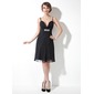 A-Line/Princess Sweetheart Knee-Length Chiffon Cocktail Dress With Ruffle Beading (016008396)