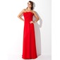 A-Line/Princess Strapless Floor-Length Chiffon Tulle Prom Dress With Ruffle (018004828) A-Line/Princess Strapless Floor-Length Chiffon Tulle Prom Dress With Ruffle (018004828)