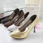 Leatherette Sparkling Glitter Stiletto Heel Closed Toe Pumps (085015188) Leatherette Sparkling Glitter Stiletto Heel Closed Toe Pumps (085015188)