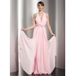 A-Line/Princess Halter Floor-Length Chiffon Holiday Dress With Ruffle Beading (020014591) A-Line/Princess Halter Floor-Length Chiffon Holiday Dress With Ruffle Beading (020014591)