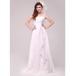 A-Line/Princess Floor-Length Chiffon Wedding Dress With Ruffle Lace Beadwork (002014023) A-Line/Princess Floor-Length Chiffon Wedding Dress With Ruffle Lace Beadwork (002014023)