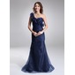 Sirene Une epaule Traine longue Organza Robe de Mère de Mariée avec Ondulé Fleurs (008006036) Sirene Une epaule Traine longue Organza Robe de Mère de Mariée avec Ondulé Fleurs (008006036)