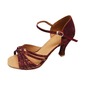 Fabric Heels Sandals Latin Ballroom Dance Shoes With Bowknot (053013000) Fabric Heels Sandals Latin Ballroom Dance Shoes With Bowknot (053013000)