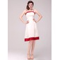 A-Line/Princess Knee-Length Satin Bridesmaid Dress With Sash (007014003) A-Line/Princess Knee-Length Satin Bridesmaid Dress With Sash (007014003)