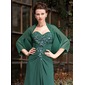 3/4-Length Sleeve Chiffon Wraps (013024370)