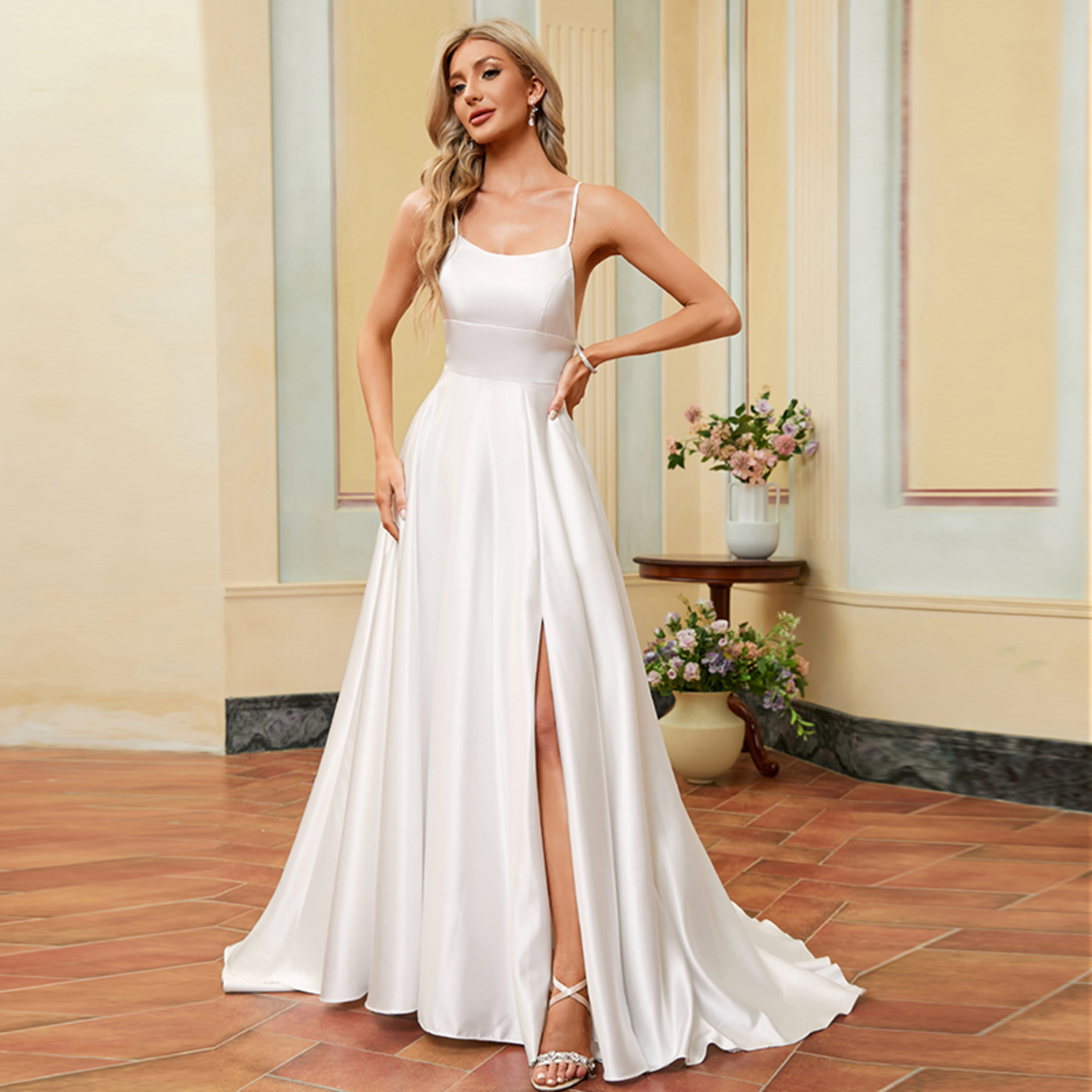 jj bridal dresses Wedding Review Bride JJ's House Ball-Gown Princess V-Neck Chapel Train Lace Tulle playful and fresh Lace Jjj House Wedding Dresses