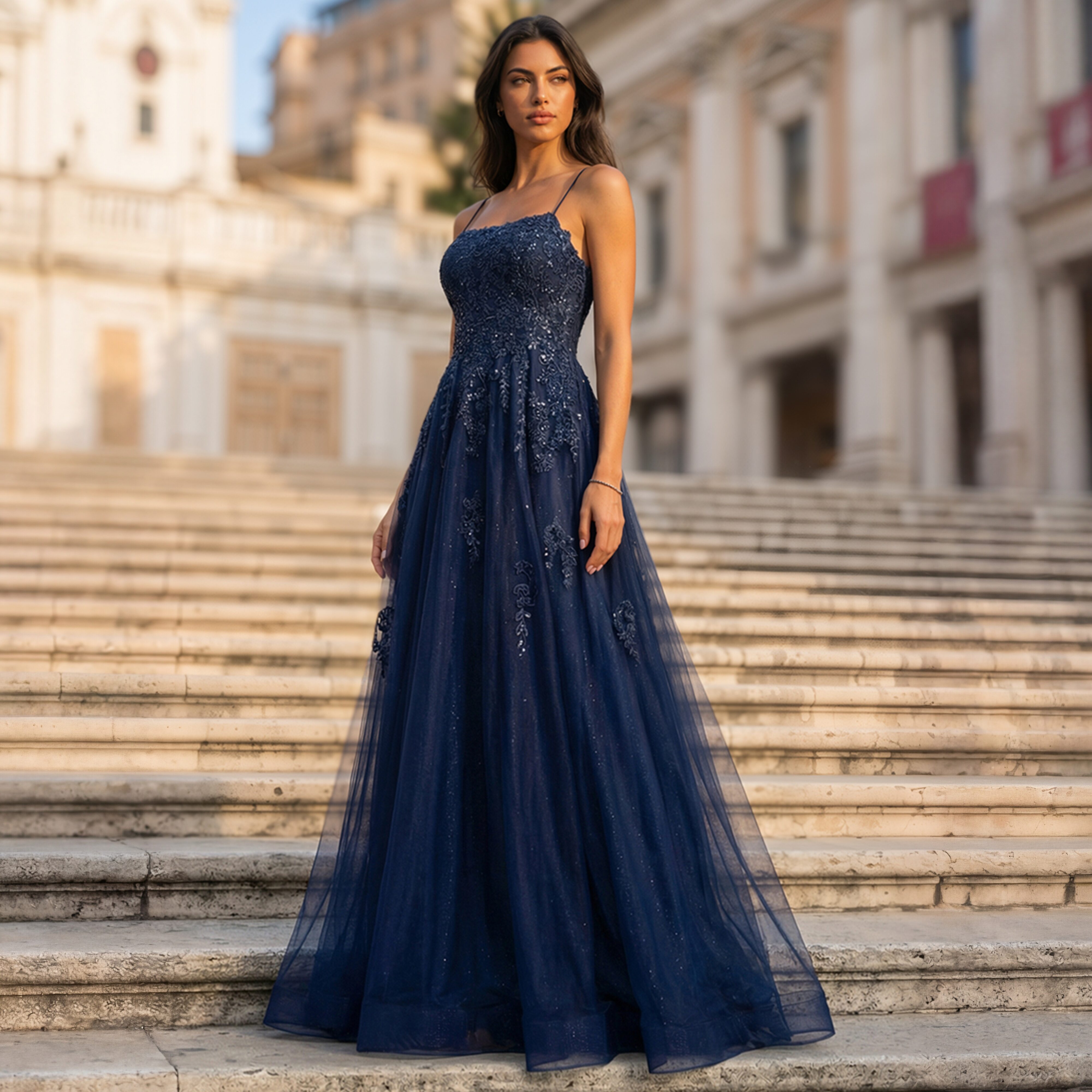 Rezarta Square Tulle Prom Dress | JJ's House