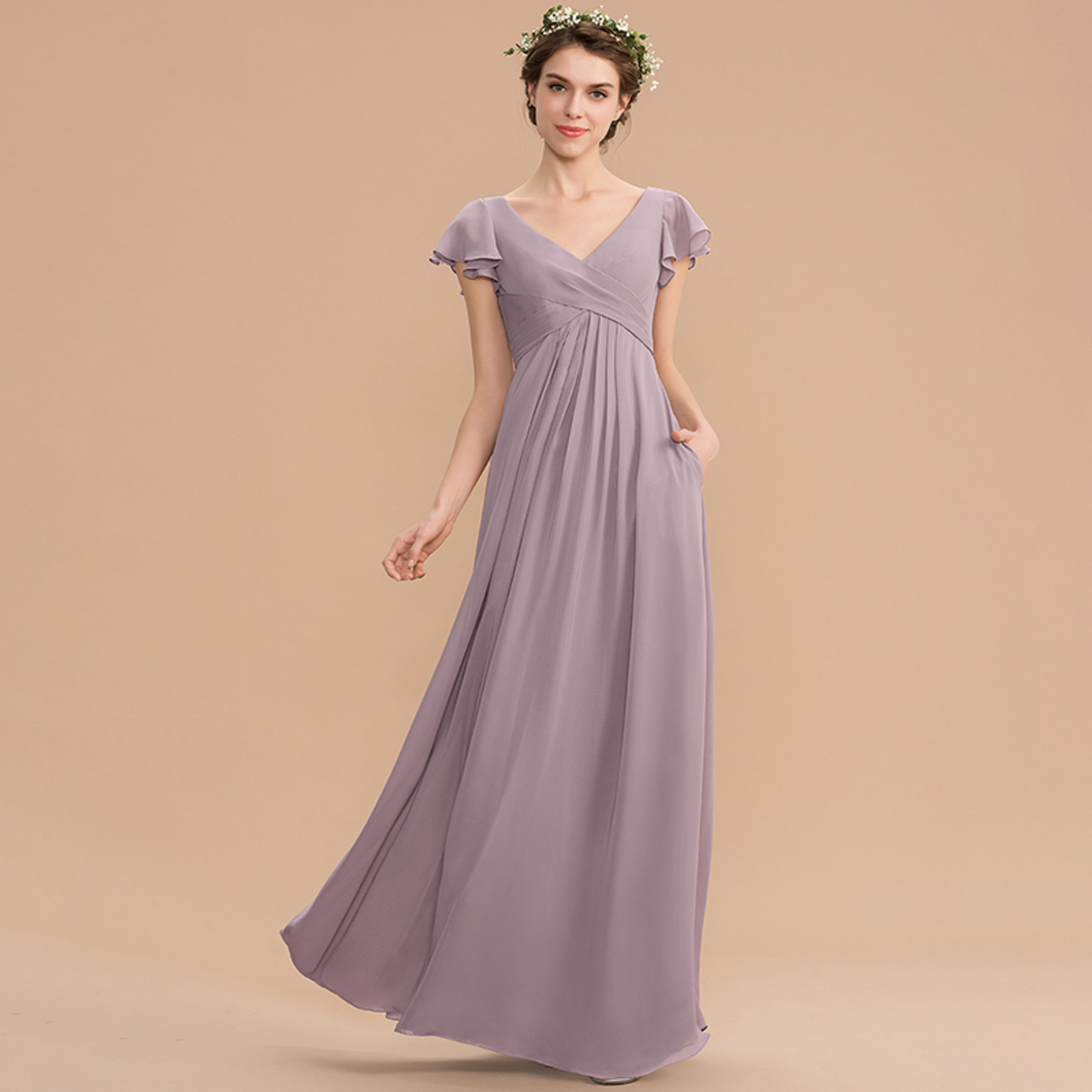 Vesper A-line Chiffon Bridesmaid Dress | JJ's House Vesper A-line Chiffon Bridesmaid Dress | JJ's House