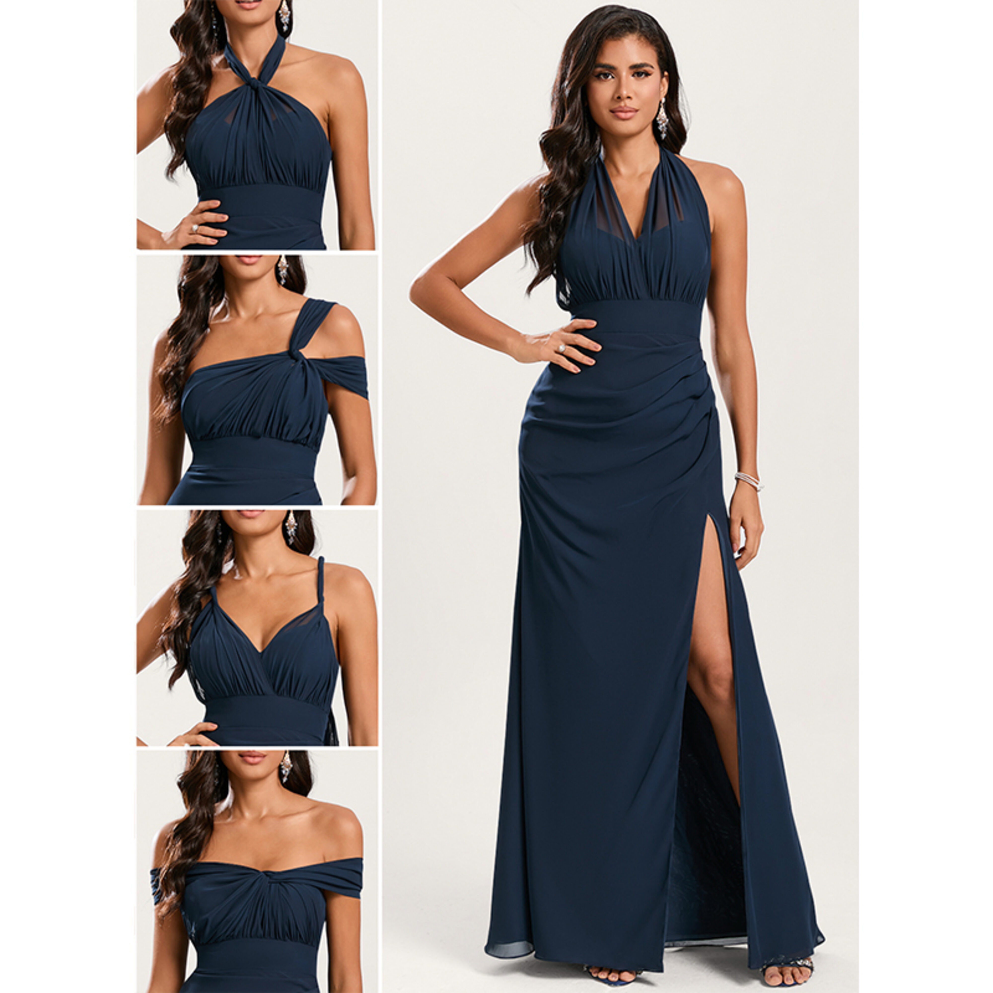 Rose Trumpet/Mermaid Off the Shoulder Ruffle Chiffon Bridesmaid