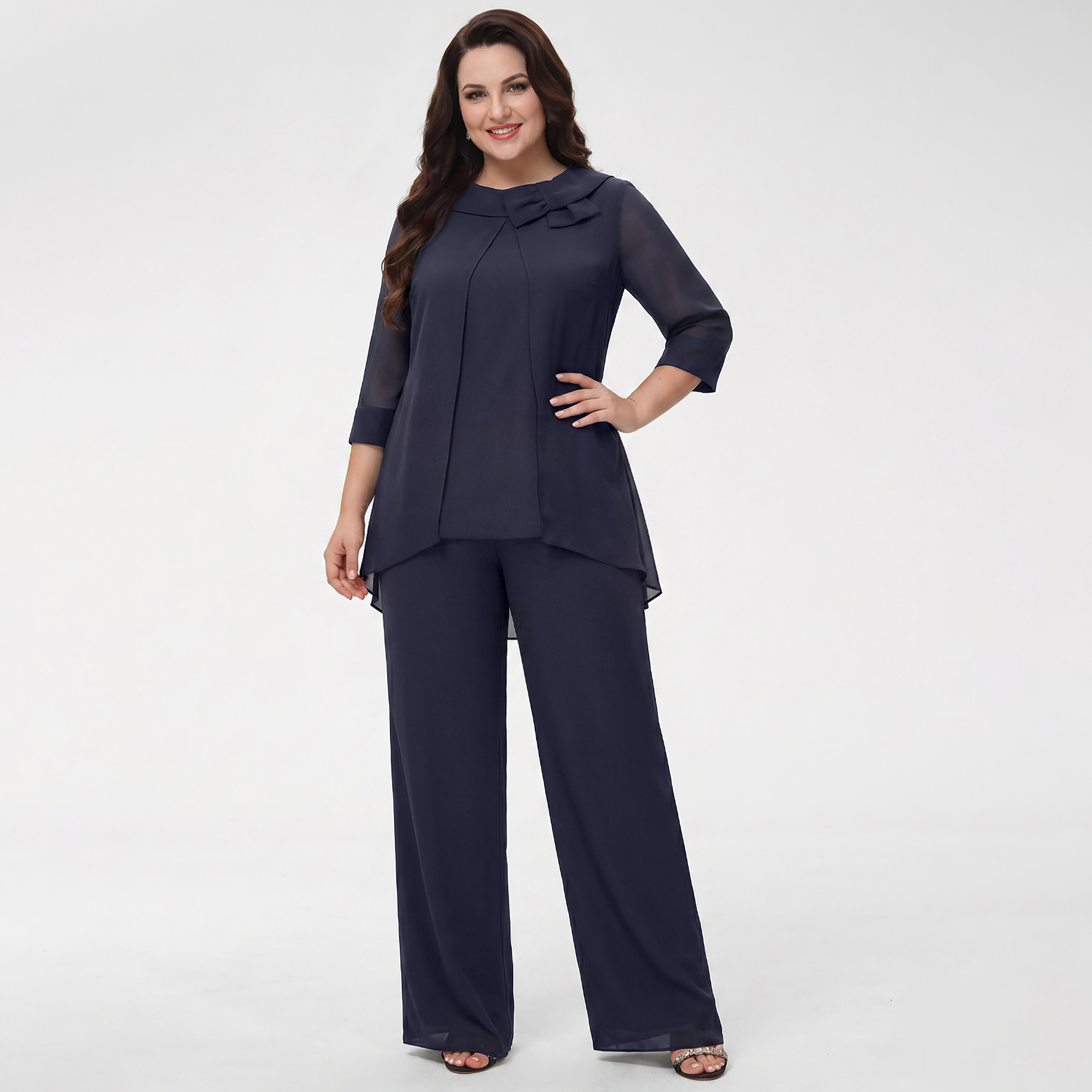 Henleigh Chiffon Mother of the Bride Pantsuit | JJ's House