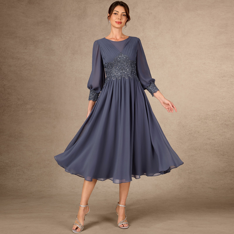 Rosie A-line Pleated Lace Mother of the Bride Dress | JJ's House