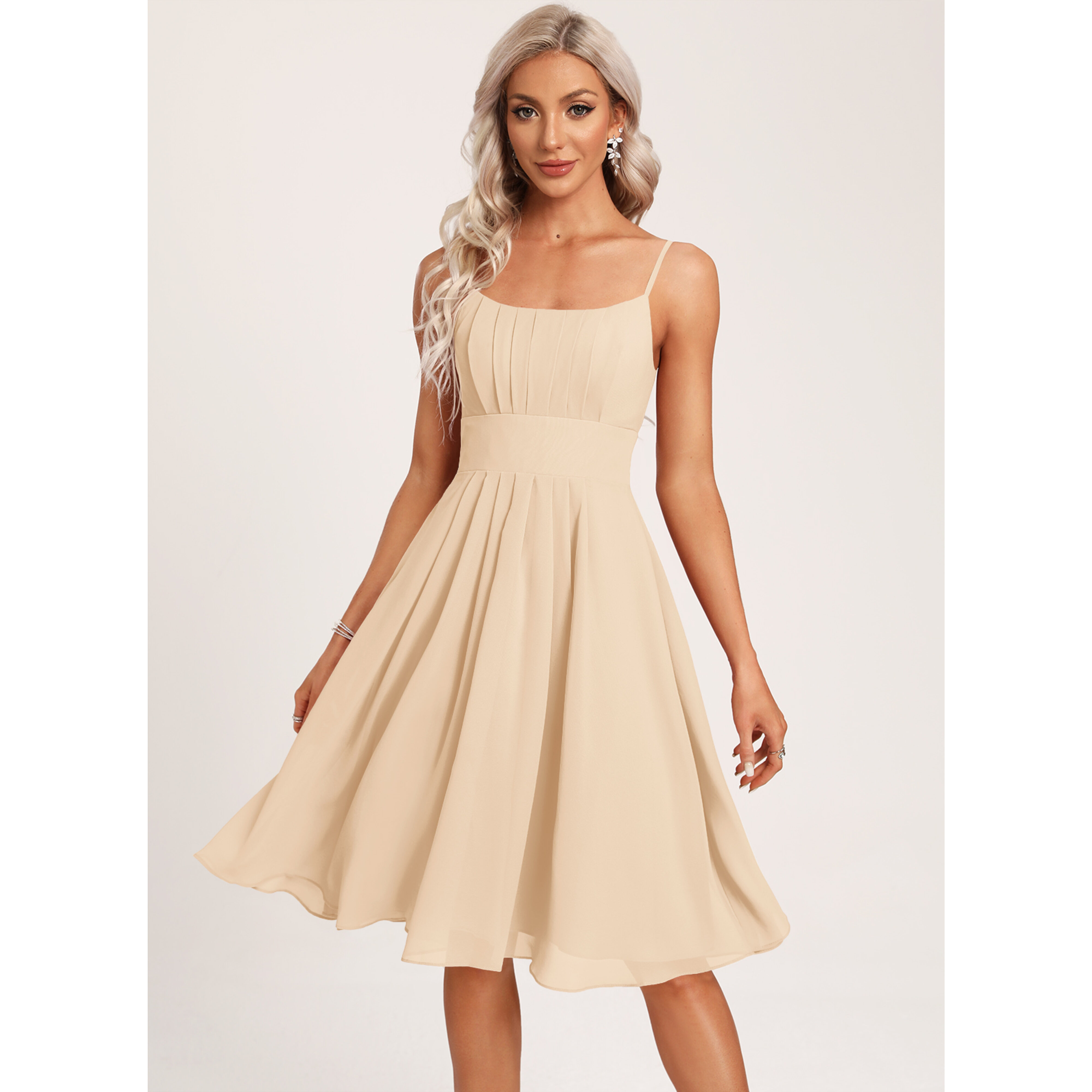 Azenor A-line Chiffon Bridesmaid Dress | JJ