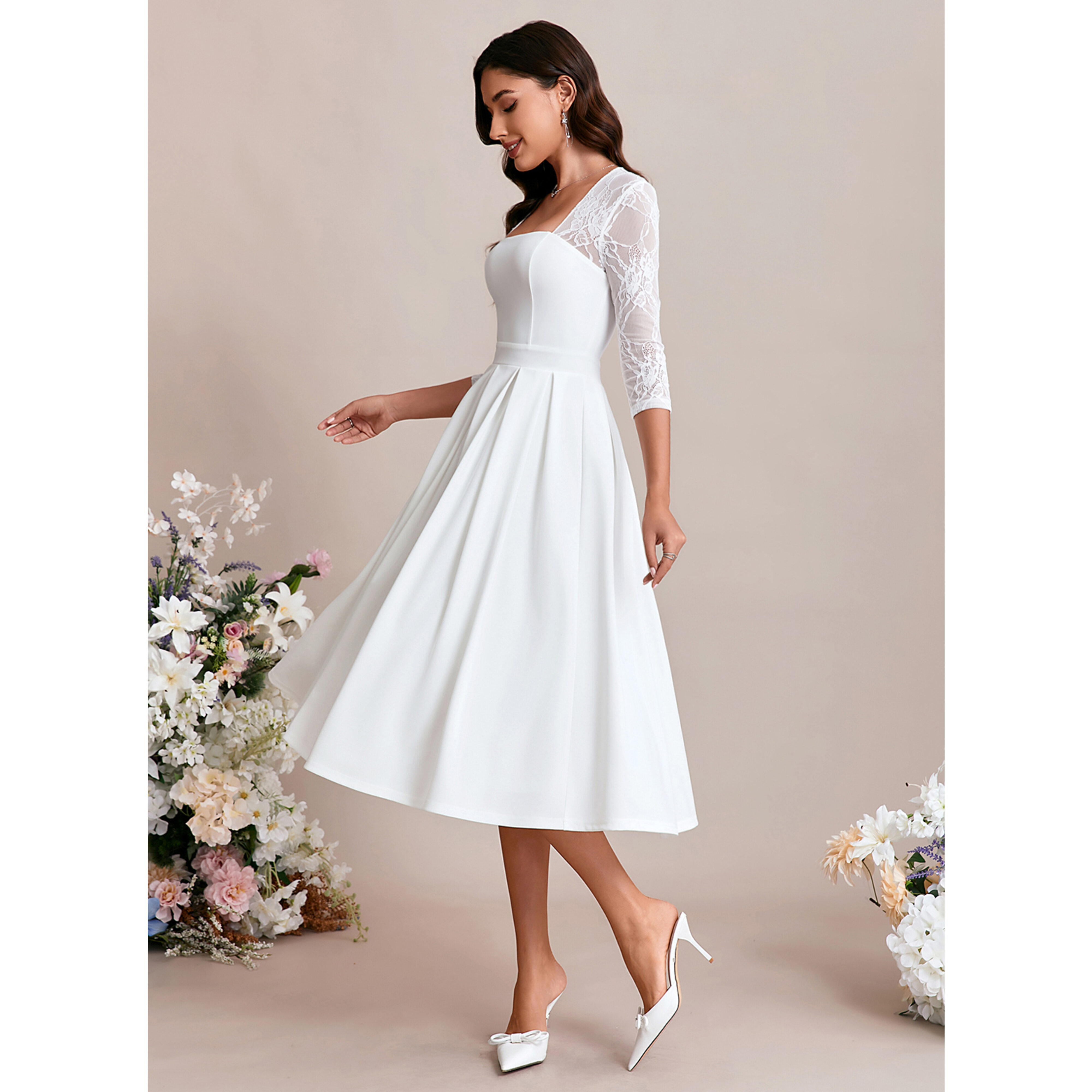 Corlyn Lace Midi Dress | JJ's House