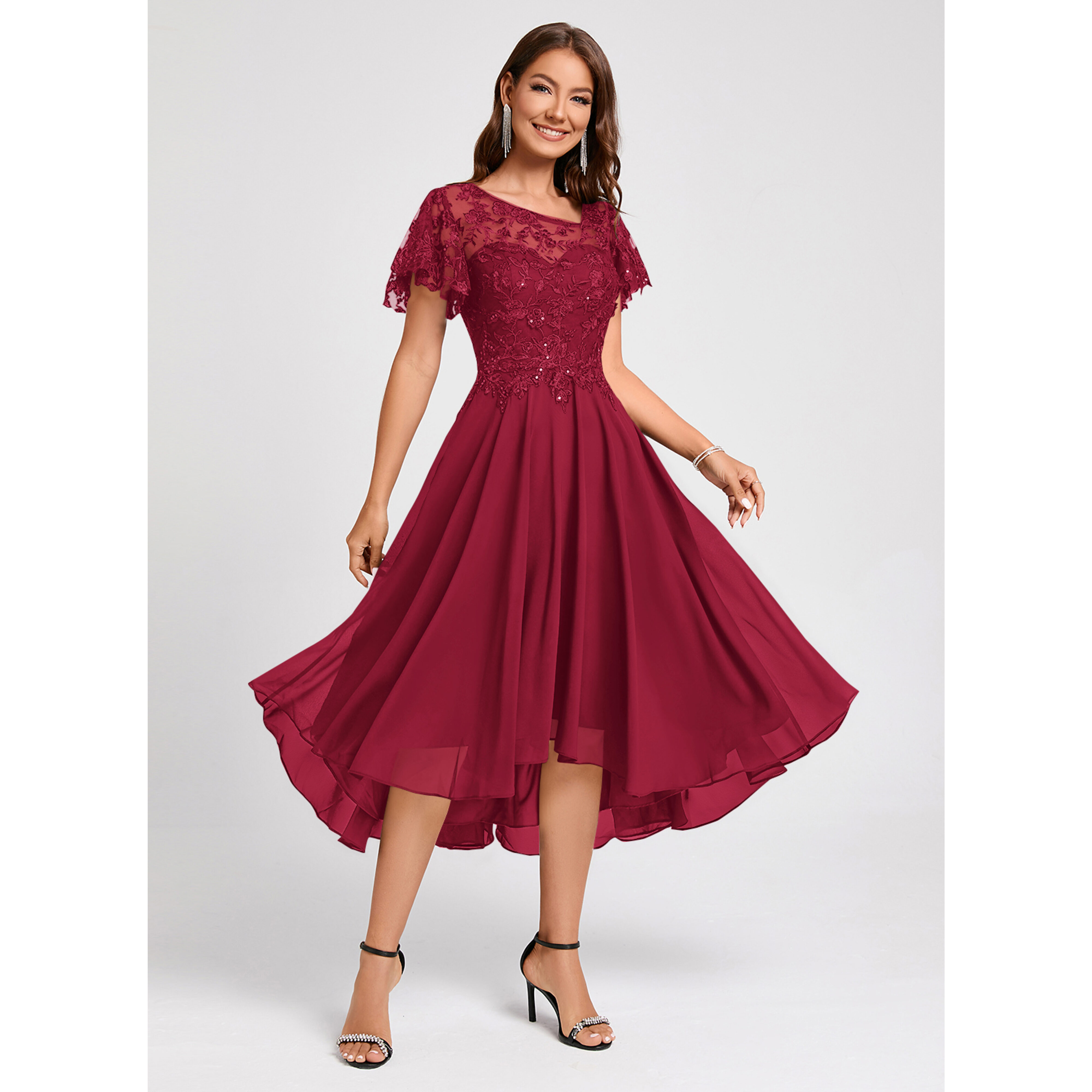 dress store camille 6 The sensual skirt features a high side split and fluid draping that is gracefully gathered on one side Camille Dress - Priority Shipping