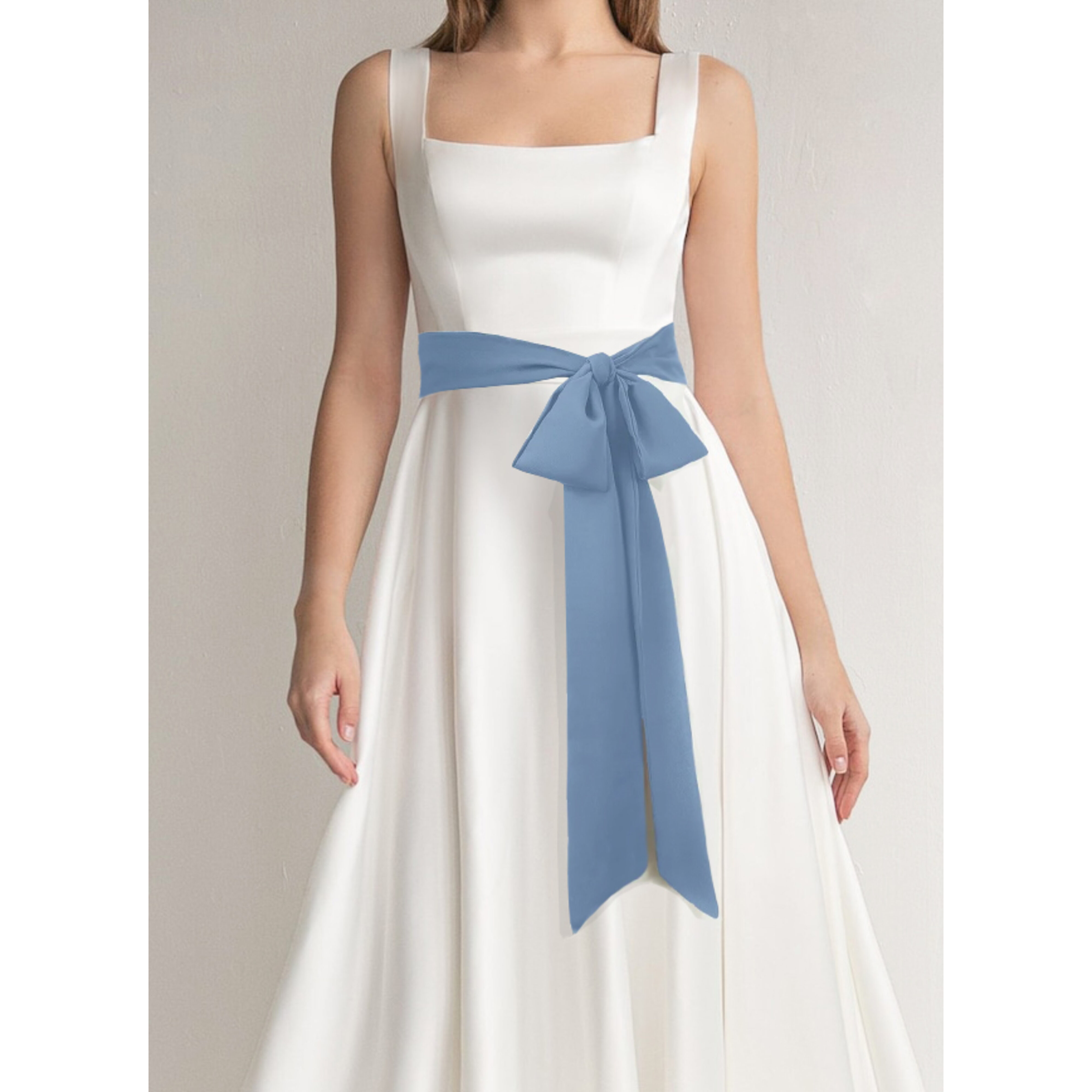 chiffon sashes for dresses Juweniz Women's Long Chiffon Sash Waist Belt For Wedding Bridal Bridesmaid Prom Formal Special Occasion Dress Belt 3'' Aqua at Amazon Women's Clothing store