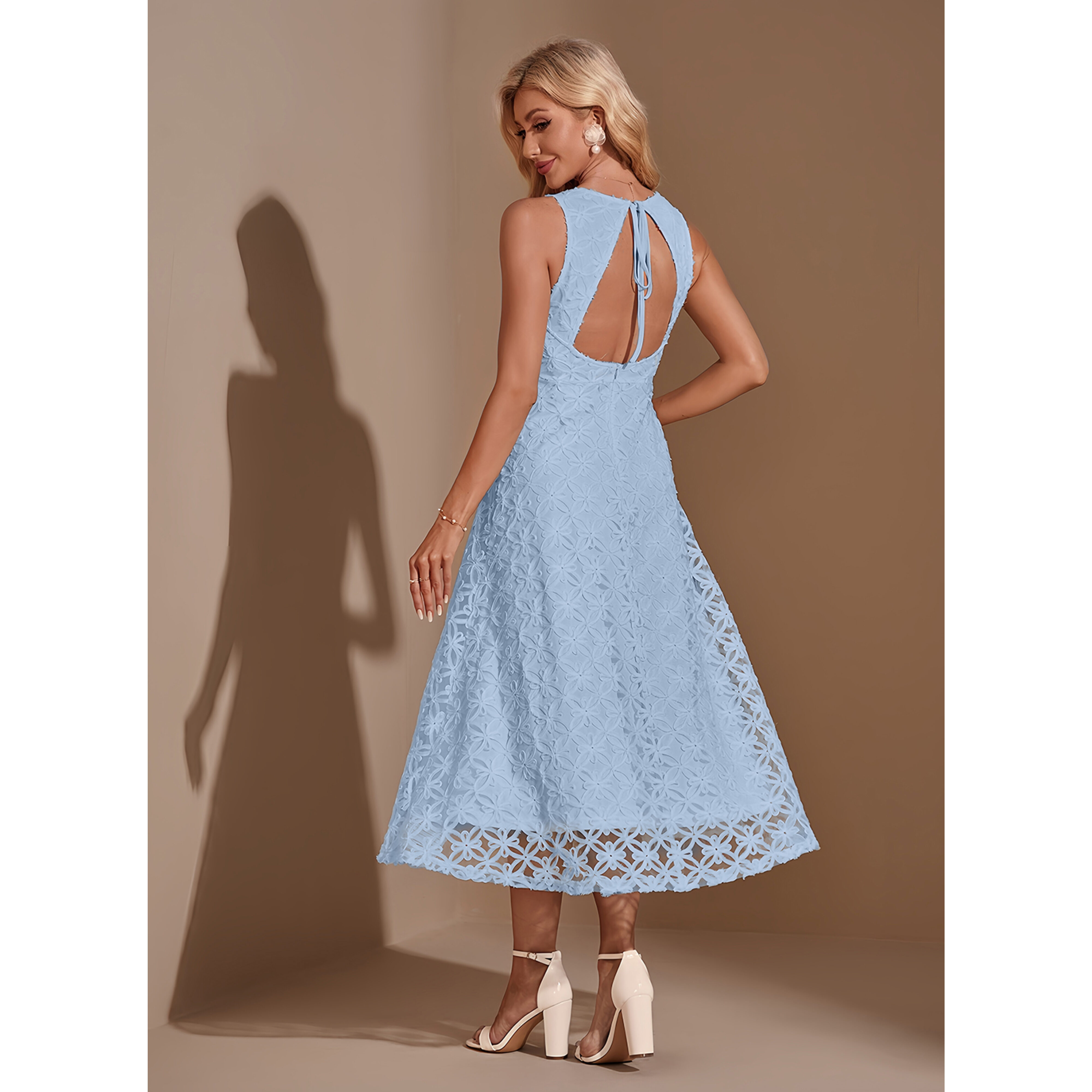 Gara Jacquard Midi Dress | JJ's House