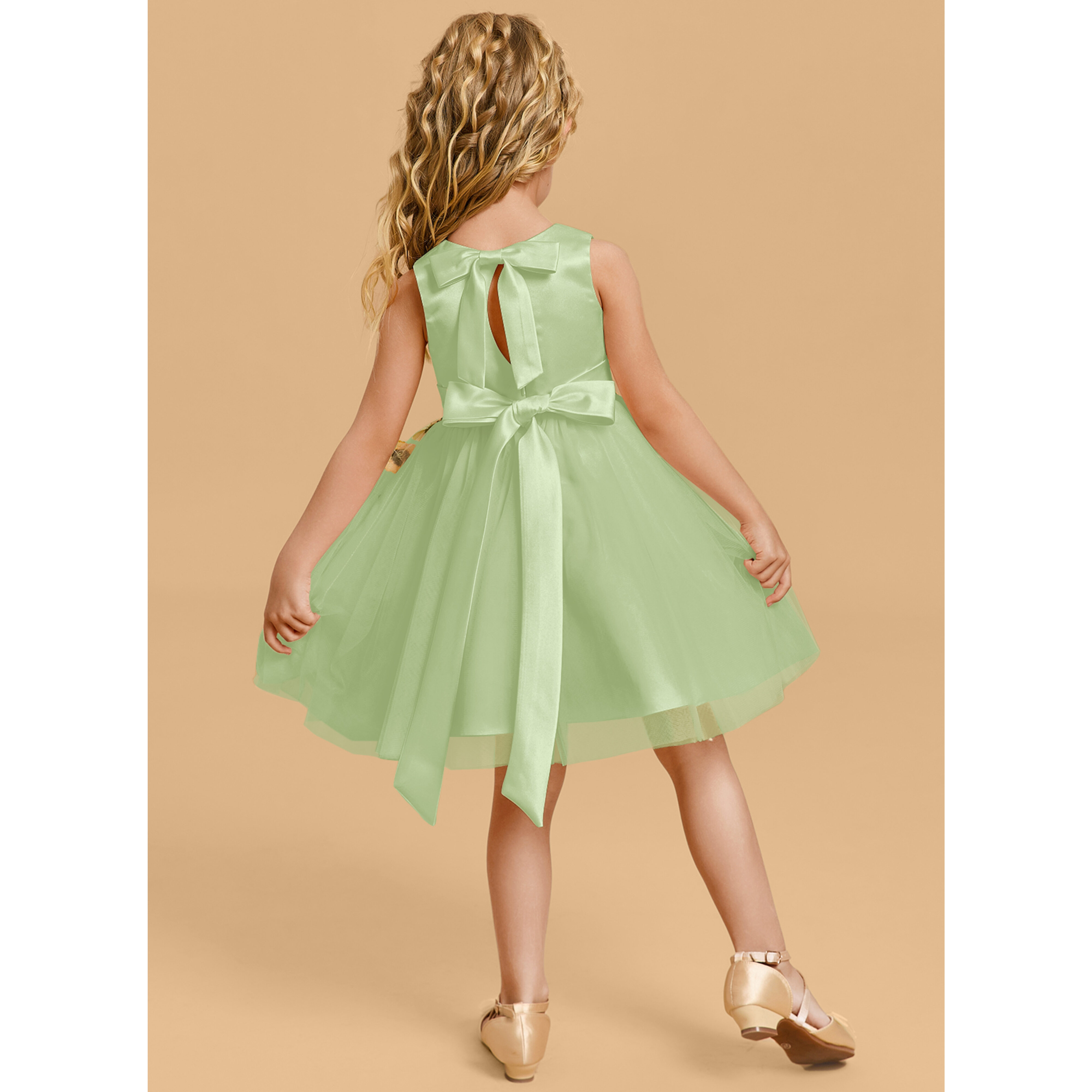 Zoely A-line Tulle Flower Girl Dress | JJ's House
