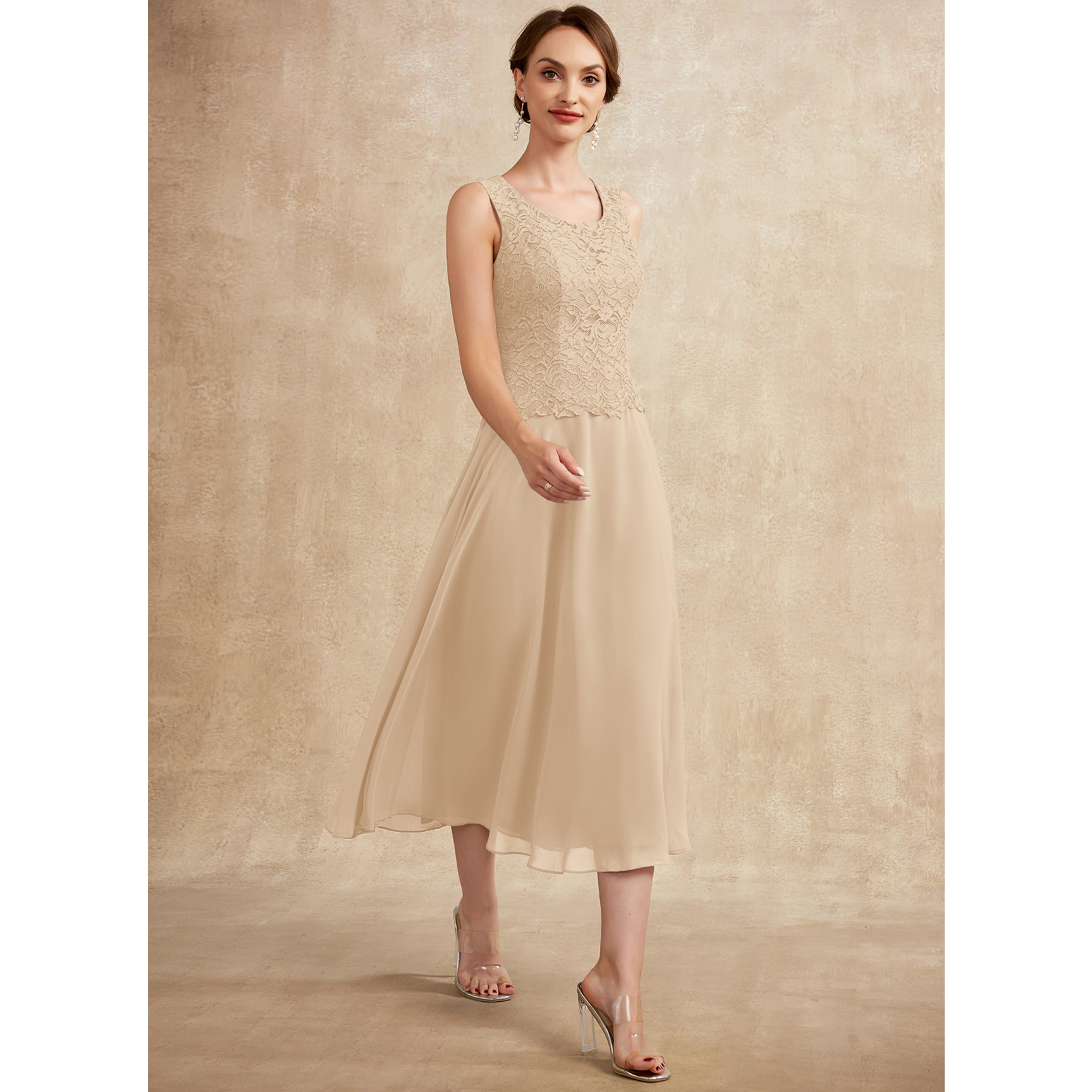 Evalie A-line Lace Mother of the Bride Dress | JJ's House