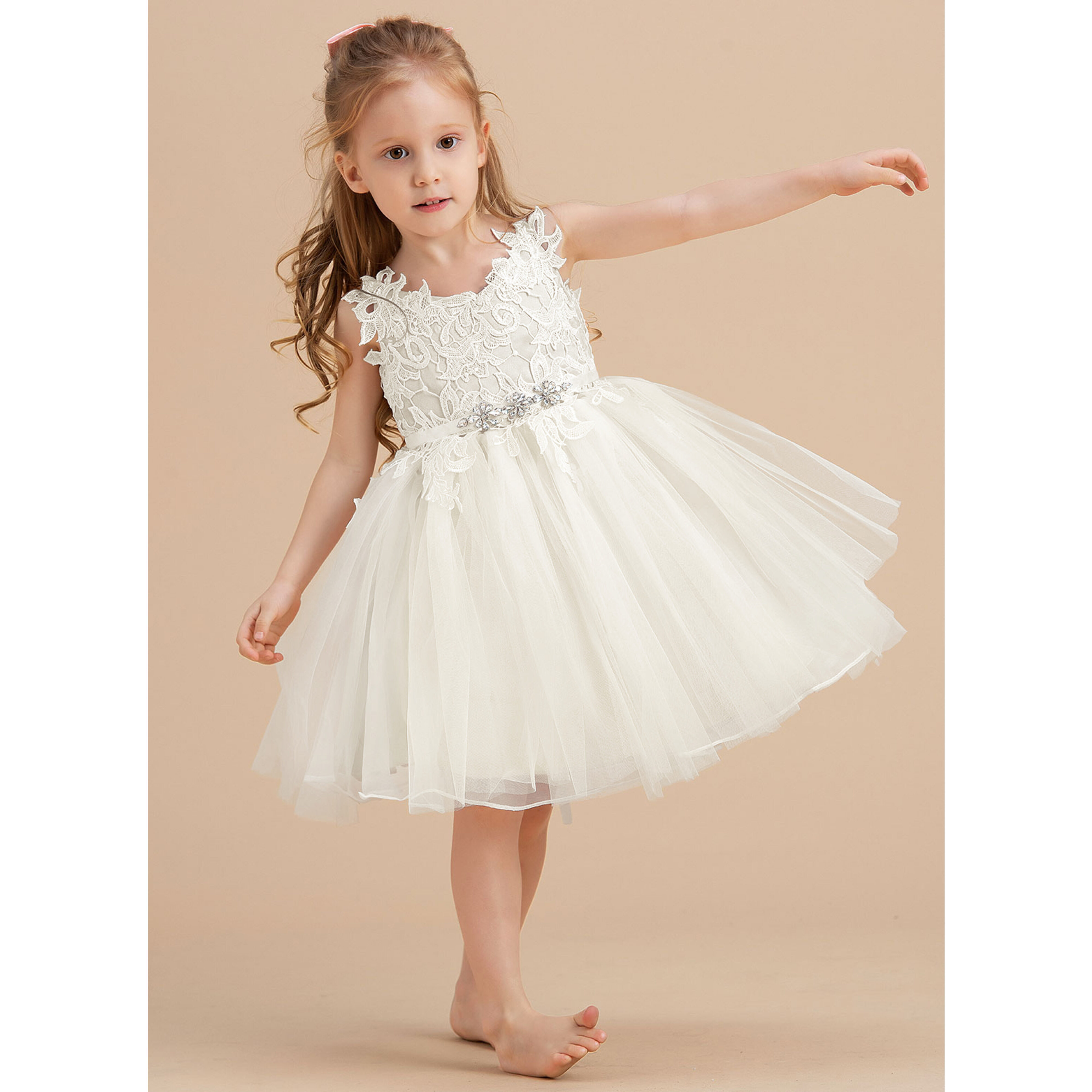 Braulia A-line Tulle Flower Girl Dress | JJ's House