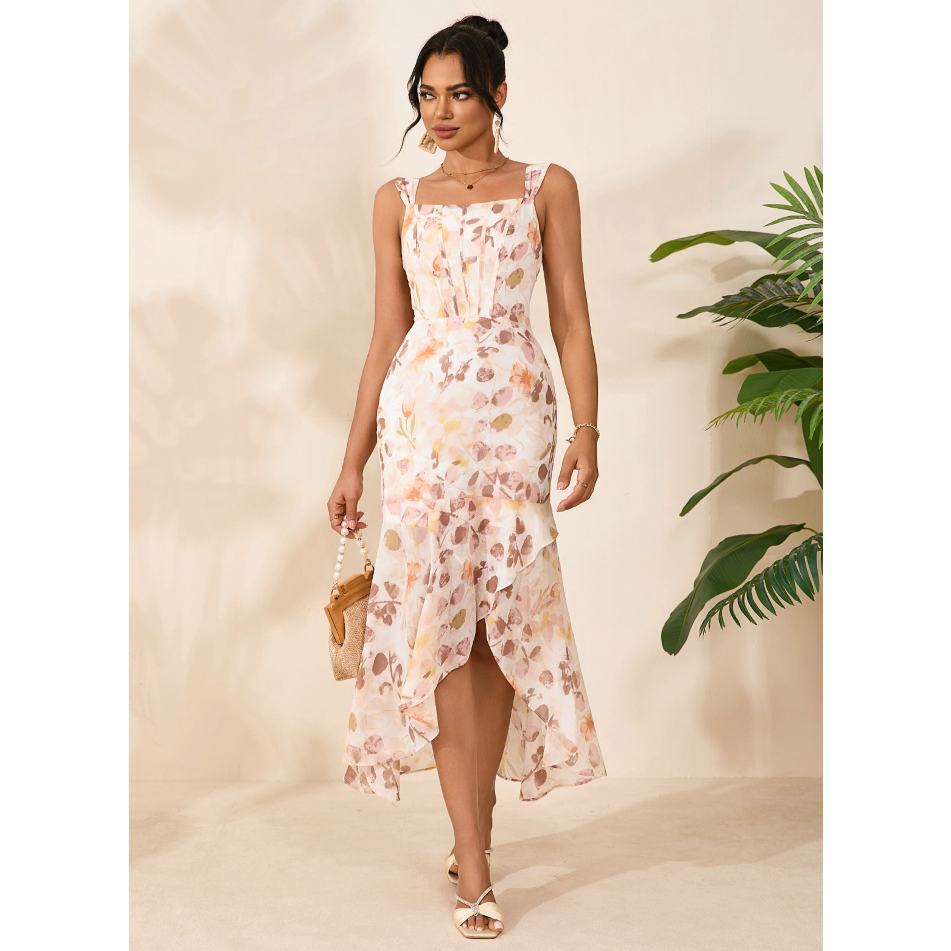 ワンピース Isette Floral Chiffon Dress ワンピース Isette Floral Chiffon Dress Inessa Floral Print Chiffon