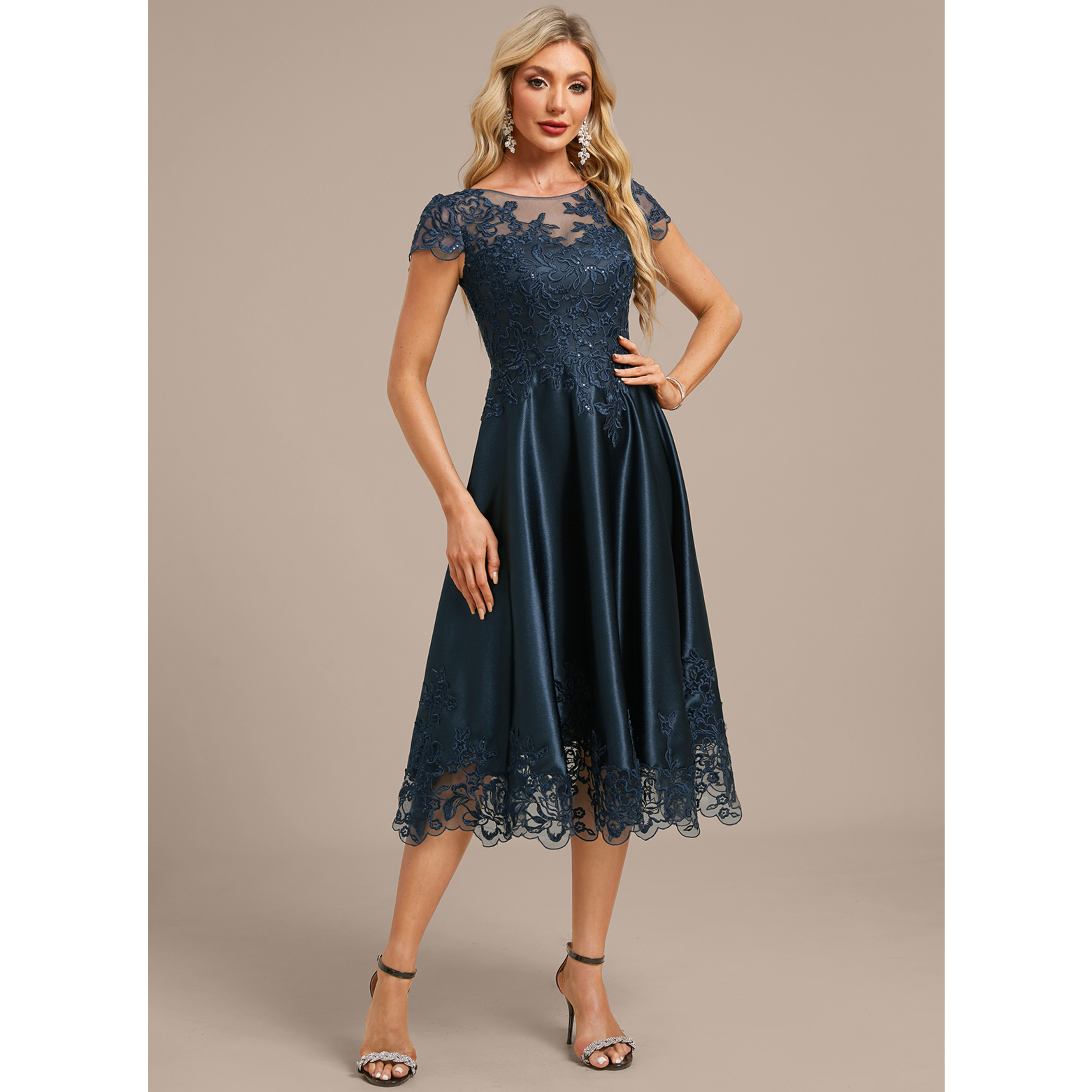 Aleinea A-line Sequins Lace Mother of the Bride Dress | JJ's House