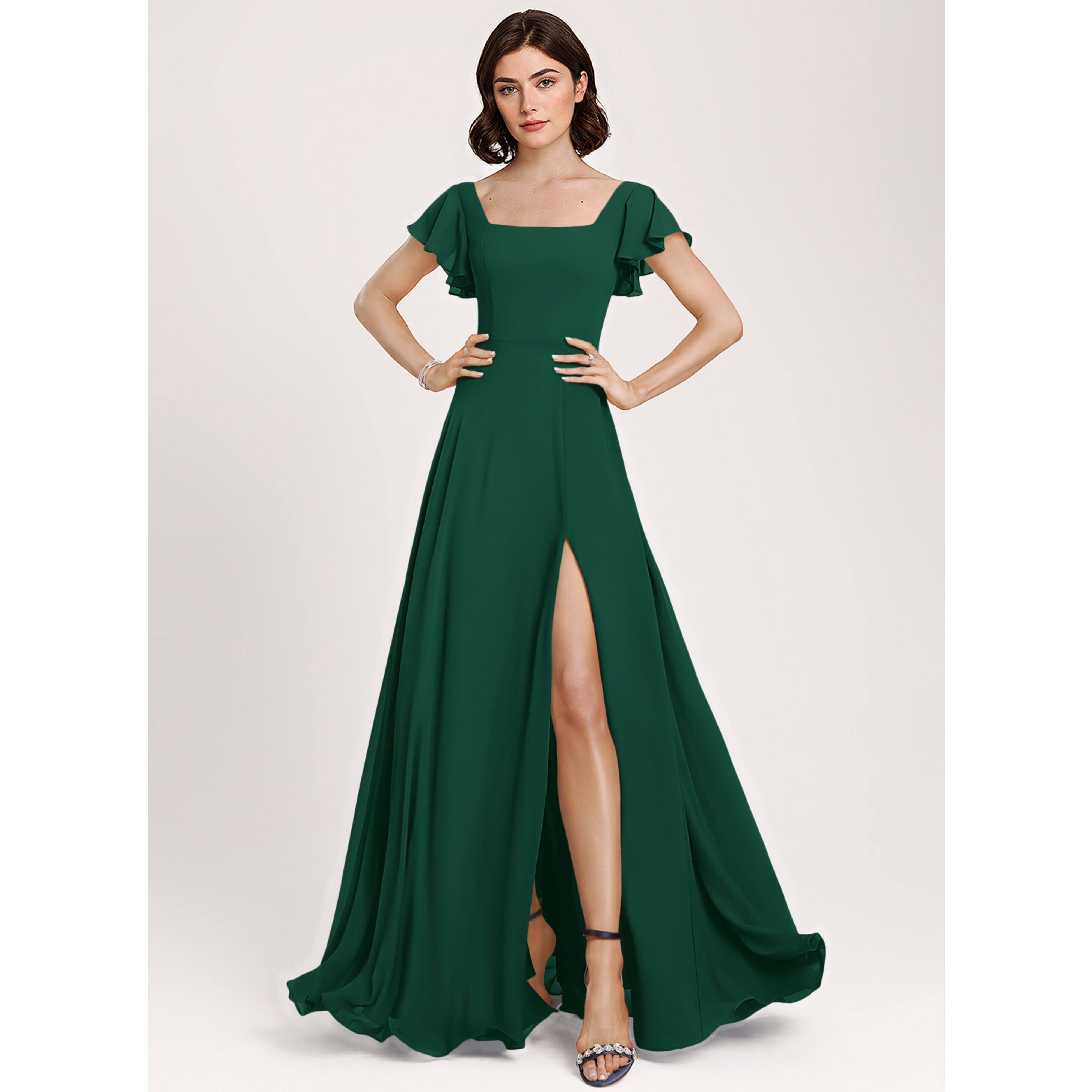 can i wear a floor length dress to a wedding KissProm main image 1