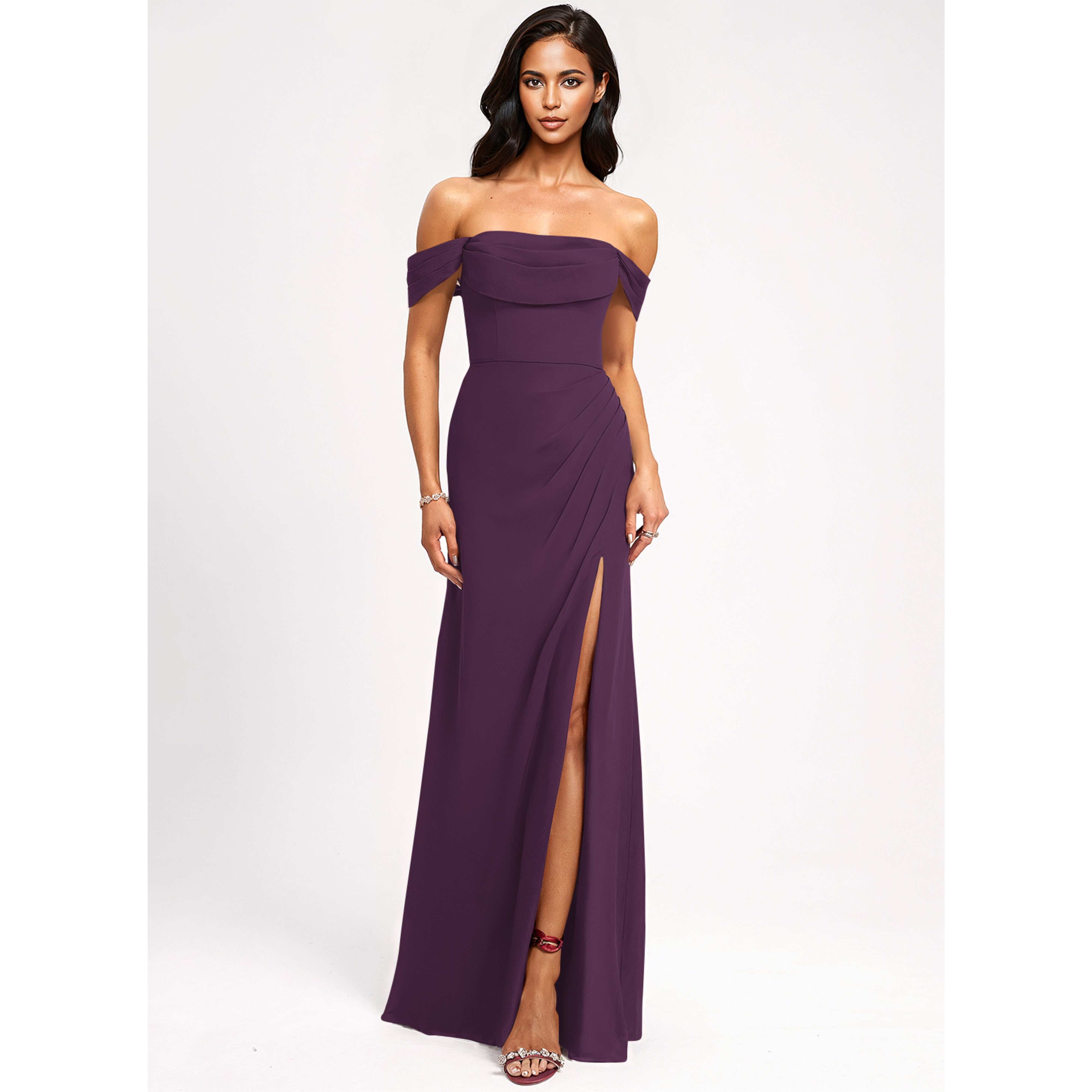 jjshouse off the shoulder bridesmaid dress JJsHouse, as the global leading online retailer, provides a large variety of wedding dresses, wedding party dresses, special occasion dresses, fashion dresses, shoes and accessories of high quality and affordable price. All