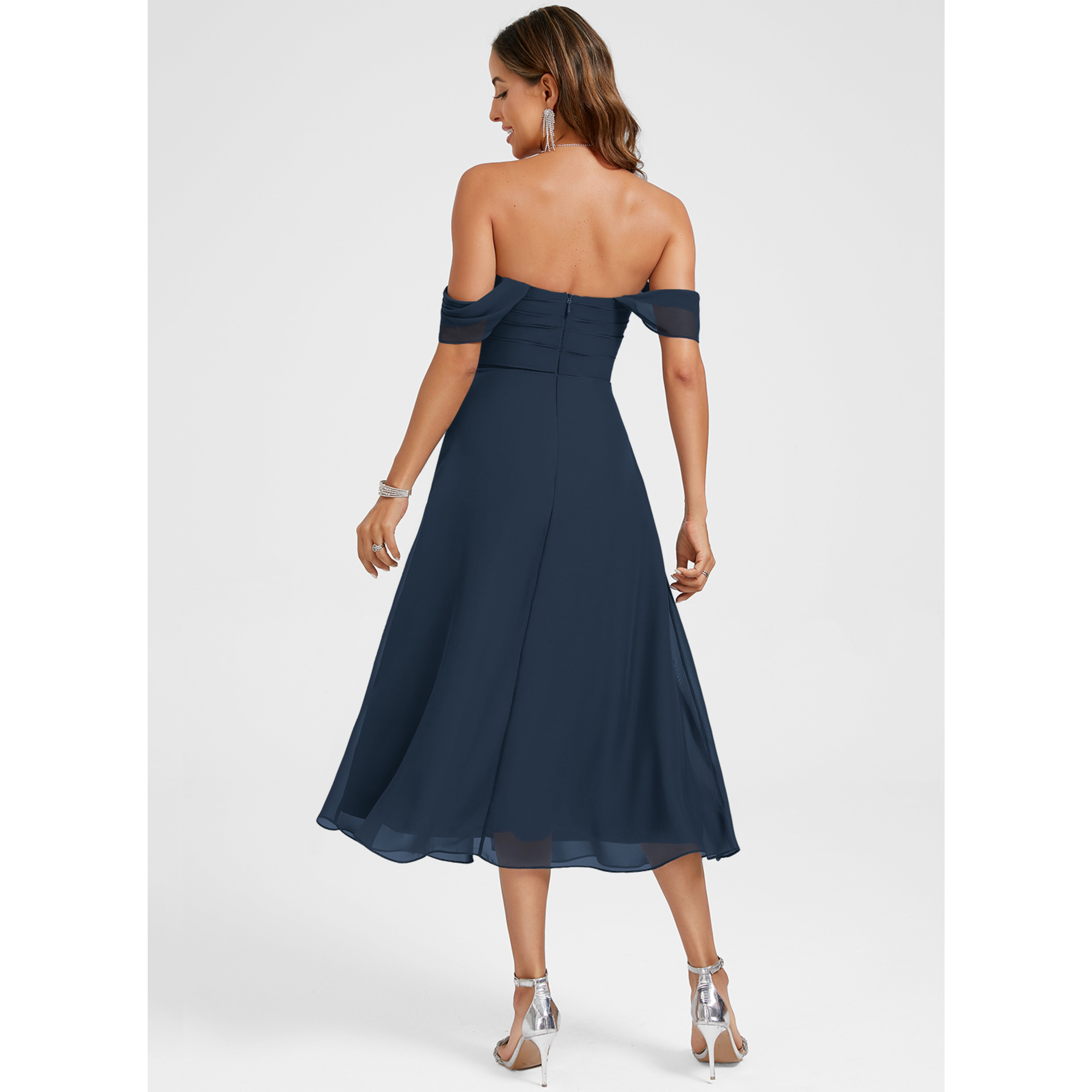 blue tie dress Florence Blue Floral Tie Strap Midi Dress