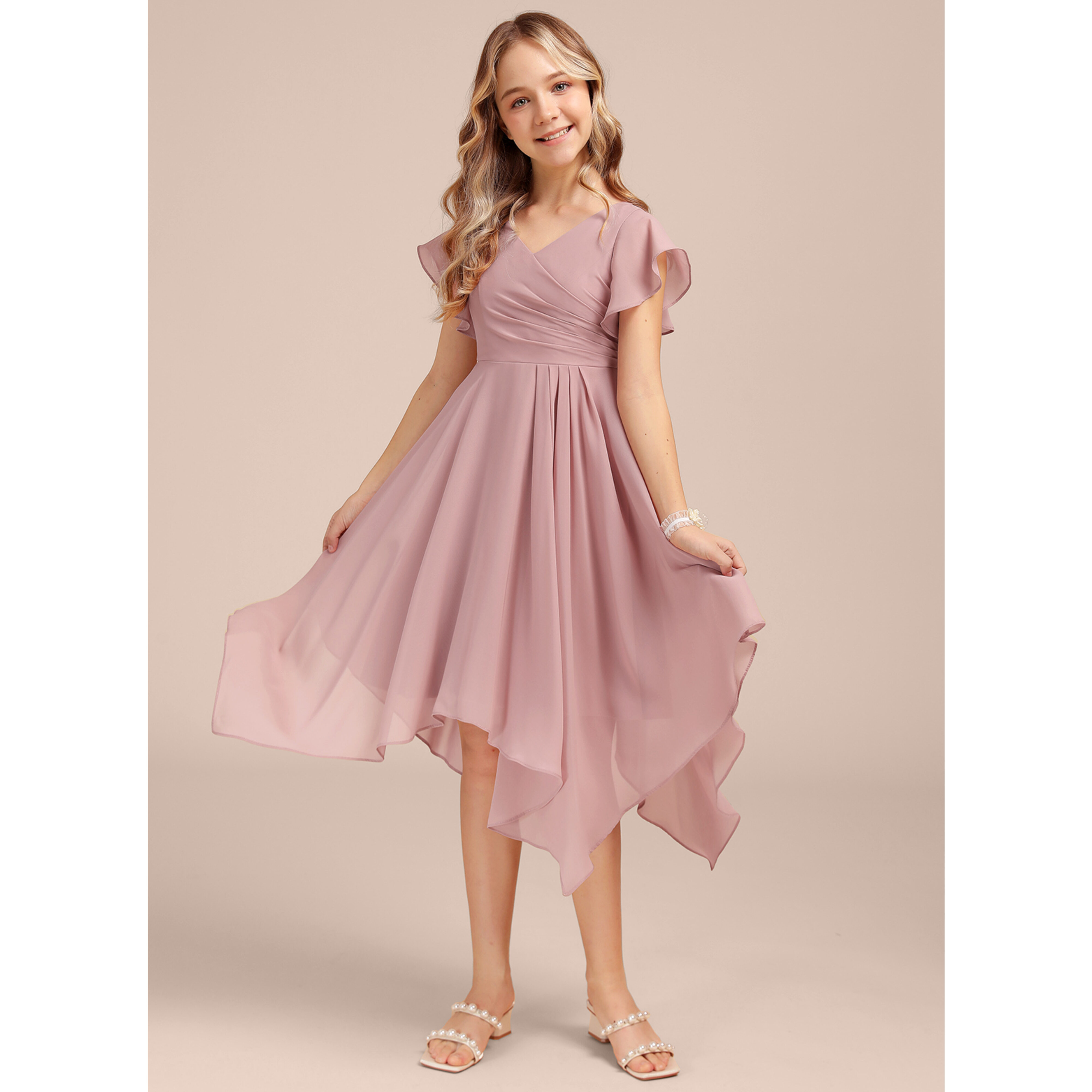 j crew junior bridesmaid dresses Champagne Bridesmaid Dress Chiffon Size XL