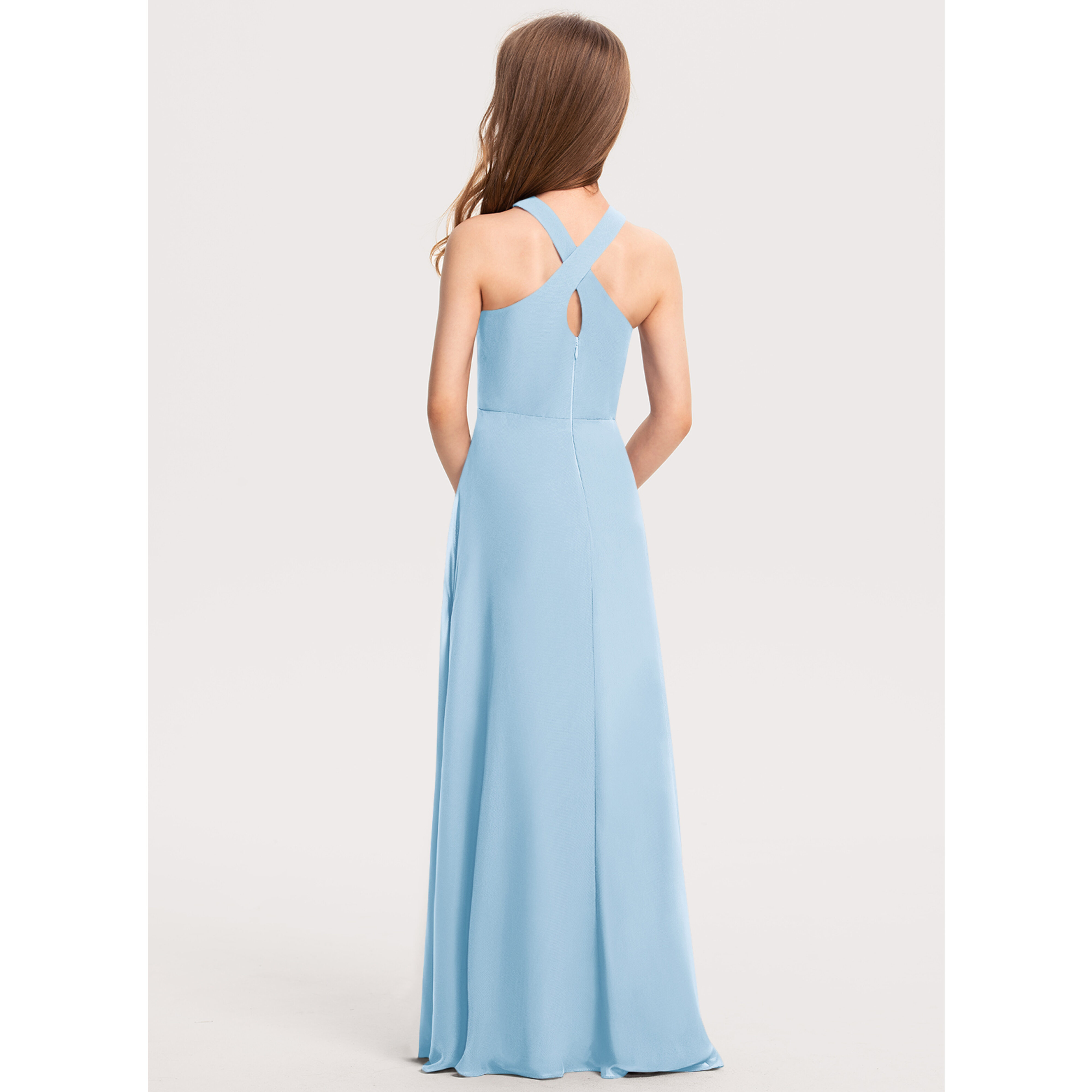 flora bridesmaid dresses AMUR Grecia Pleated Dress in Flora in Focus main image 0