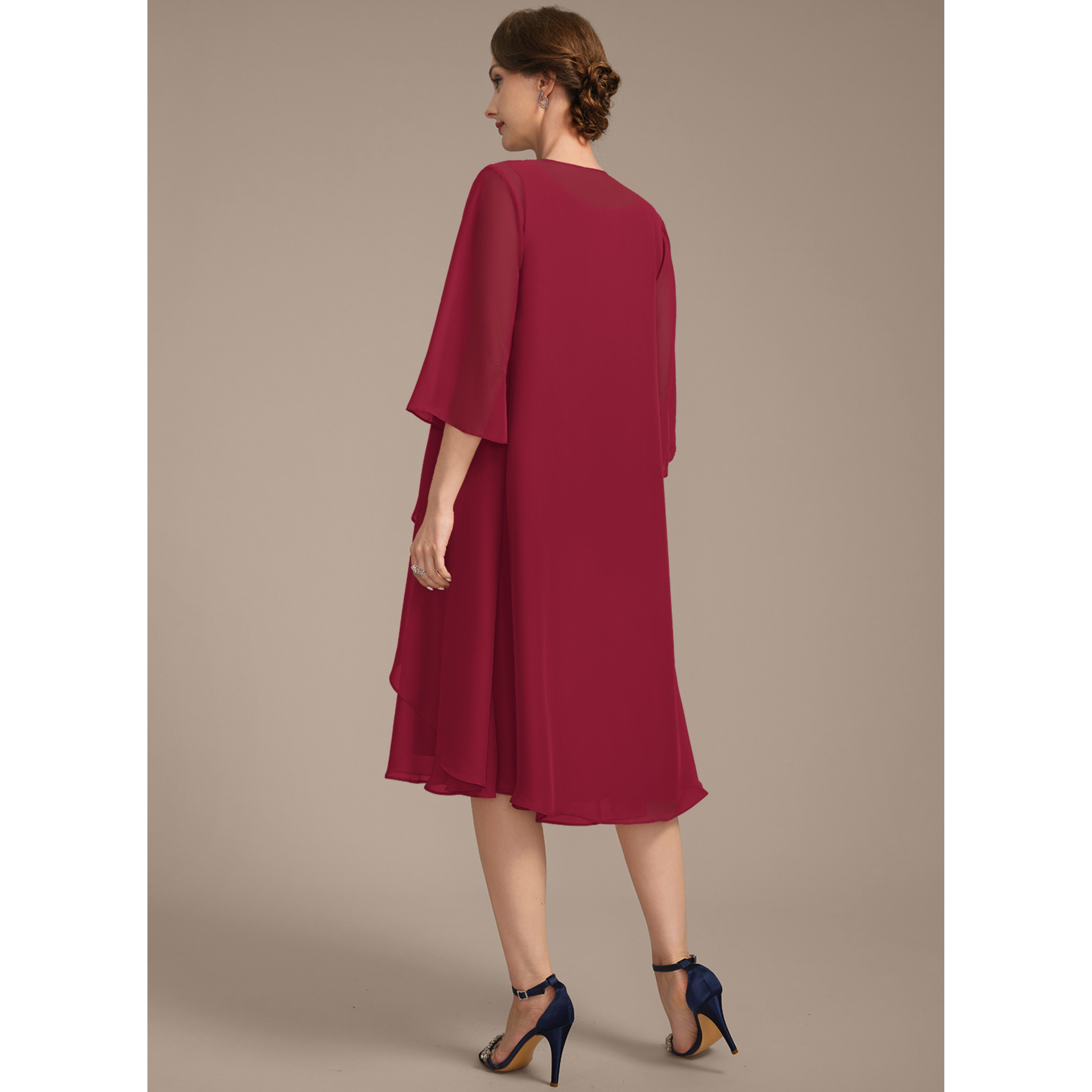 Hadlyn Empire Beaded Chiffon Mother of the Bride Dress | JJ's House