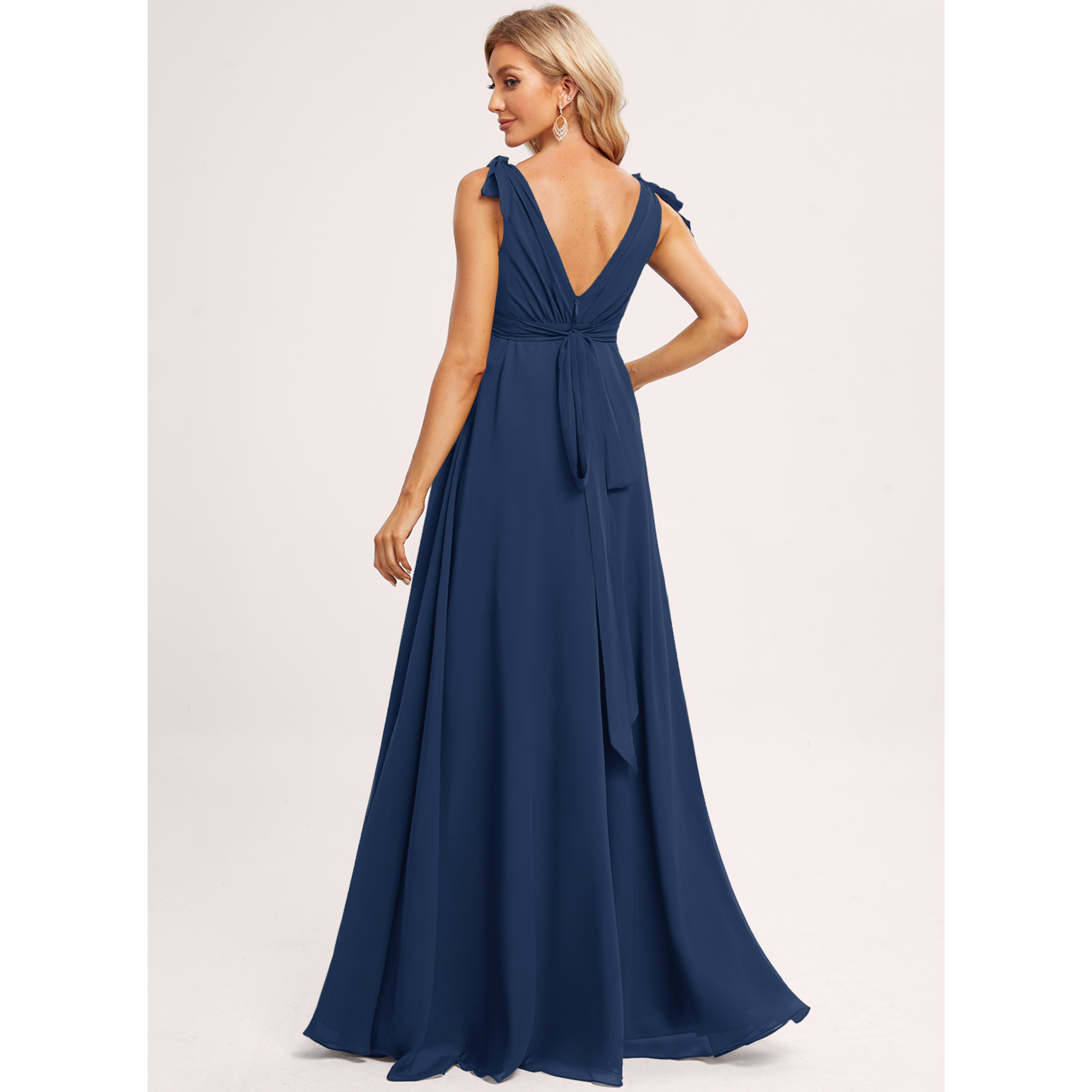 Romilda A-line Ruffle Chiffon Maternity Bridesmaid Dress | JJ's House