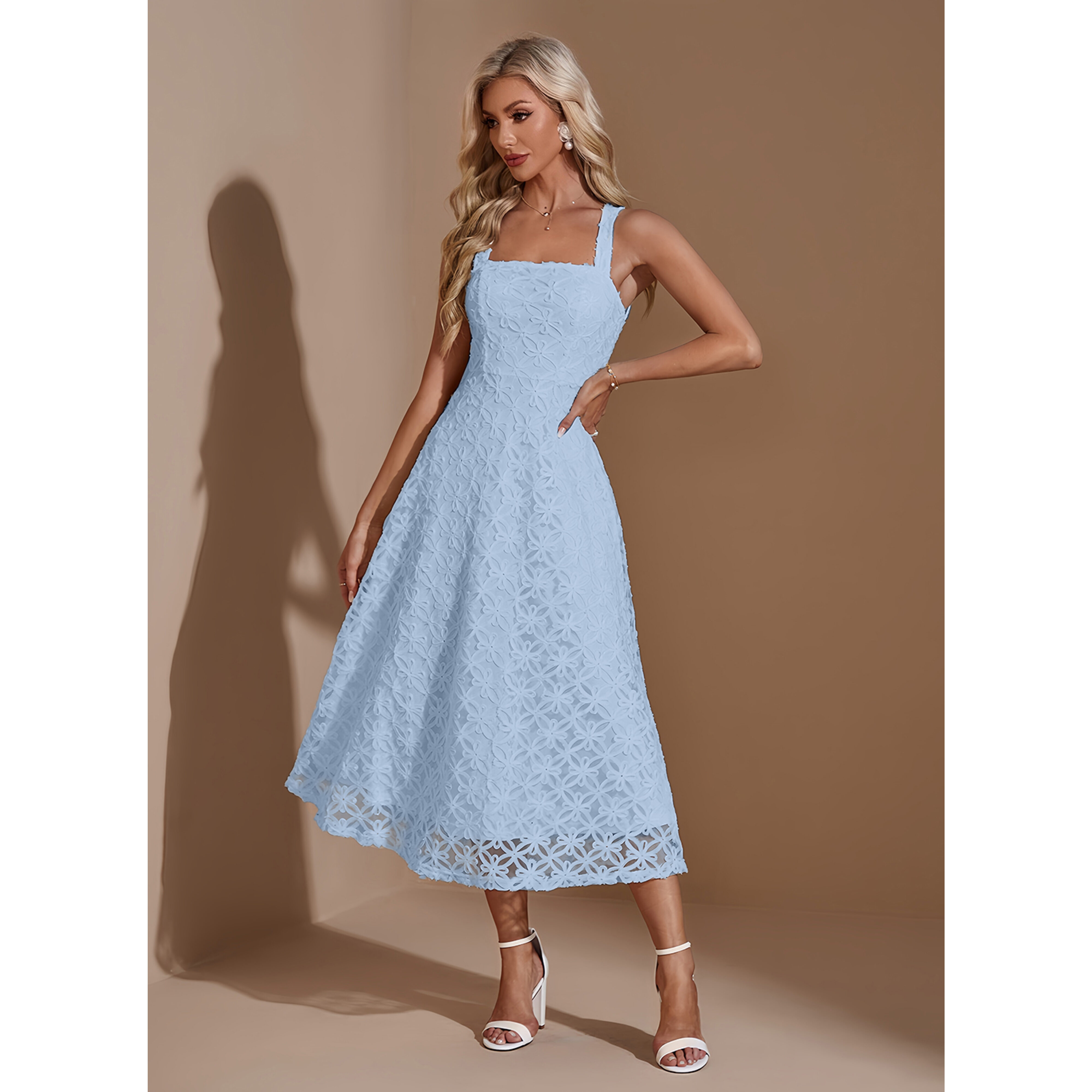 Gara Jacquard Midi Dress | JJ's House